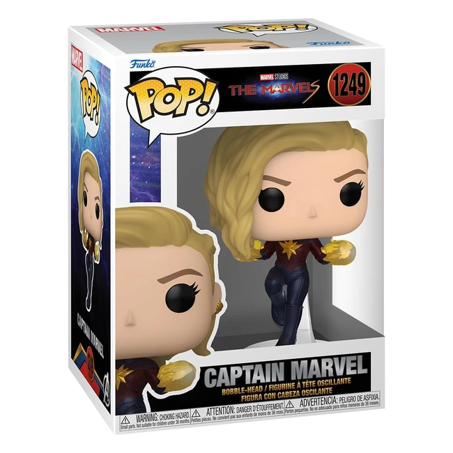 Funko Pop Vinyl The Marvels Captain Marvel Figurine en Vinyle #1234 Collectionner Cadeau Officiel Jouets Enfants Adultes