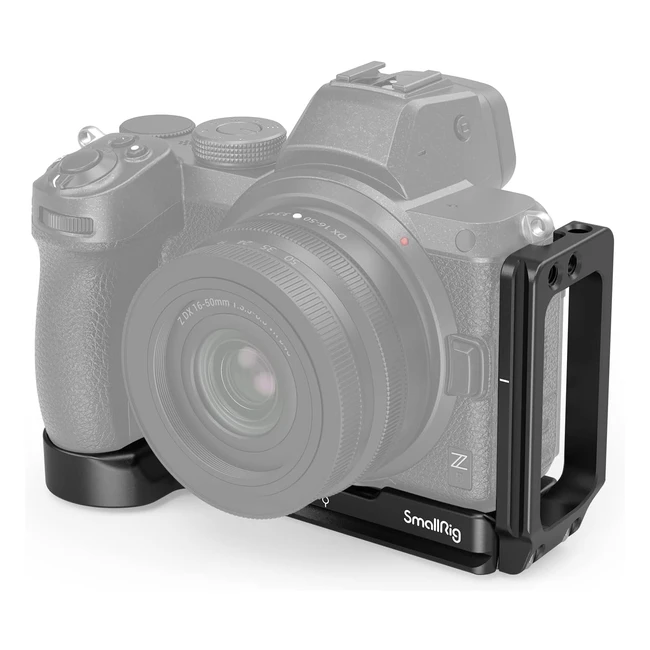 SmallRig L Bracket L Winkel für Nikon Z5 Z6 Z7 Z6II Z7II Kamera 2947 - Antirotation Flansche, Arca Kompatibel, Flexibles Seitenteil