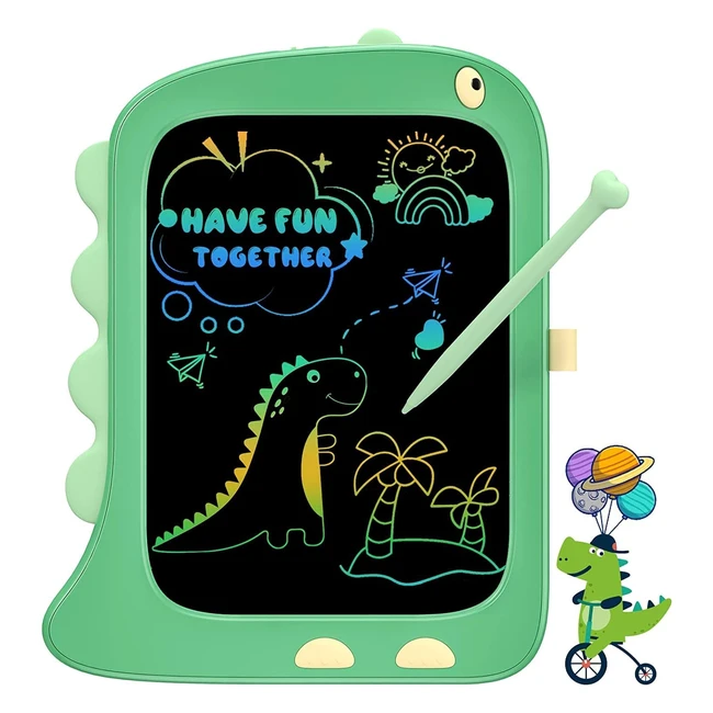 Tablet de Escritura LCD 85 Pulgadas Tekfun Dinosaurio Verde - Regalo Nios 3-6 