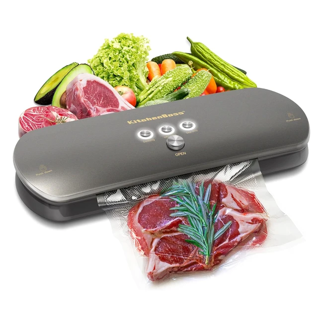 Macchina sottovuoto alimenti KitchenBoss professionale - 5 sacchetti inclusi