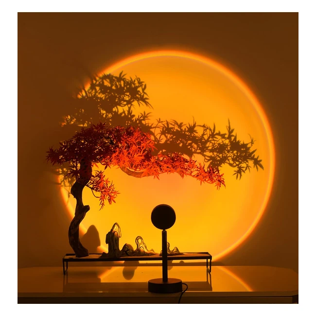 GY Sunset Lamp Luz Nocturna Romntica con Proyeccin de Atardeceres - Ref 123