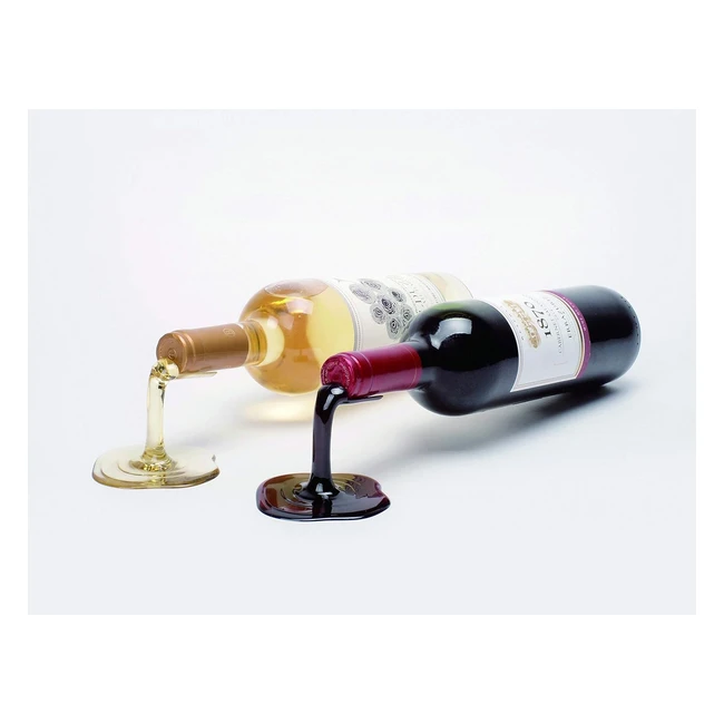 Soporte para botella de vino derramada rojo y blanco large - beyond123 is039rw