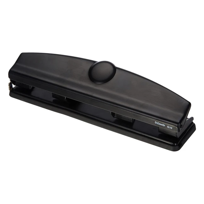 Perforateur Esselte 10 feuilles métal noir Q10 177034 - Guide de formats