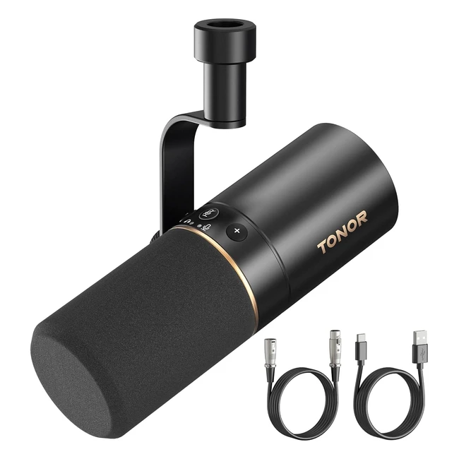 TONOR USBXLR Dynamic Studio Mic TD510 - Broadcast Quality for Podcasting Record