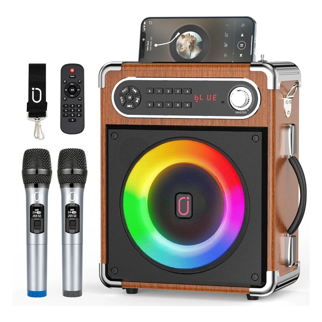 JYX Casse Karaoke Wireless Altoparlante Portatile Bluetooth Bassi Alti TFUSB AUX FM REC