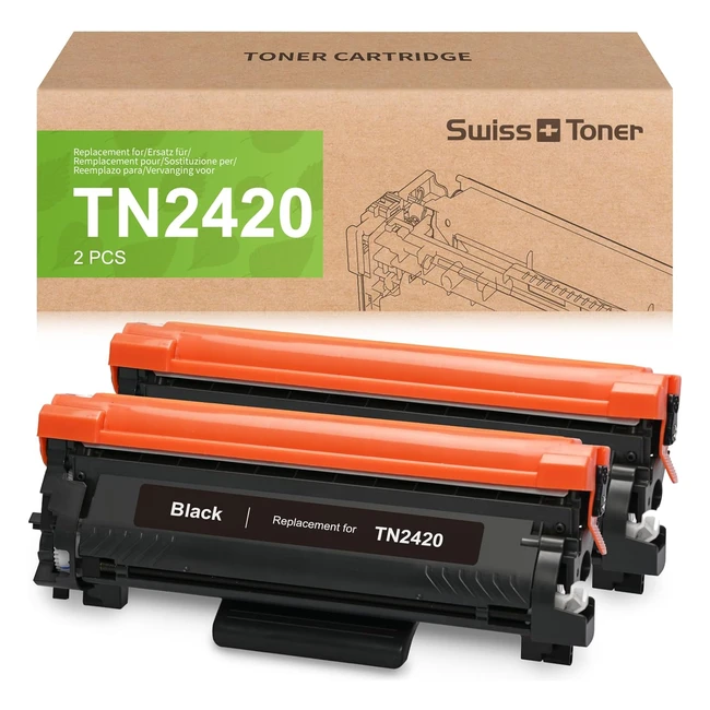Cartucho Tner Compatible TN2420 Brother MFCL2750DW - 2x Negro