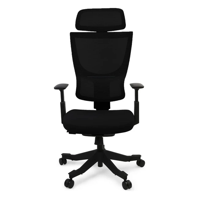 Silla de Oficina Ergonmica Flexispot BS8 - Soporte Dorsal - Rotacin 360 - Ne
