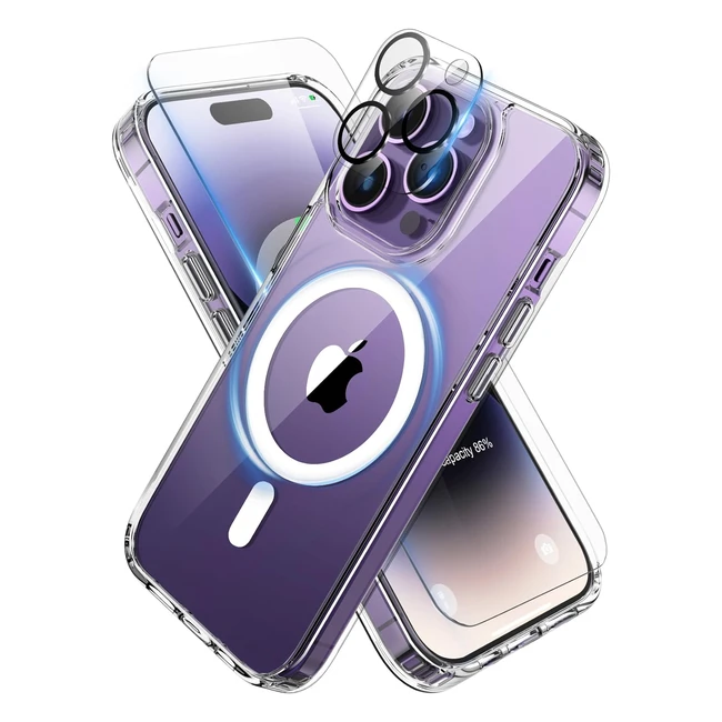 Cover Magnetica ORETECH per iPhone 14 Pro Max - Protezione Vetro Temperato - Ant