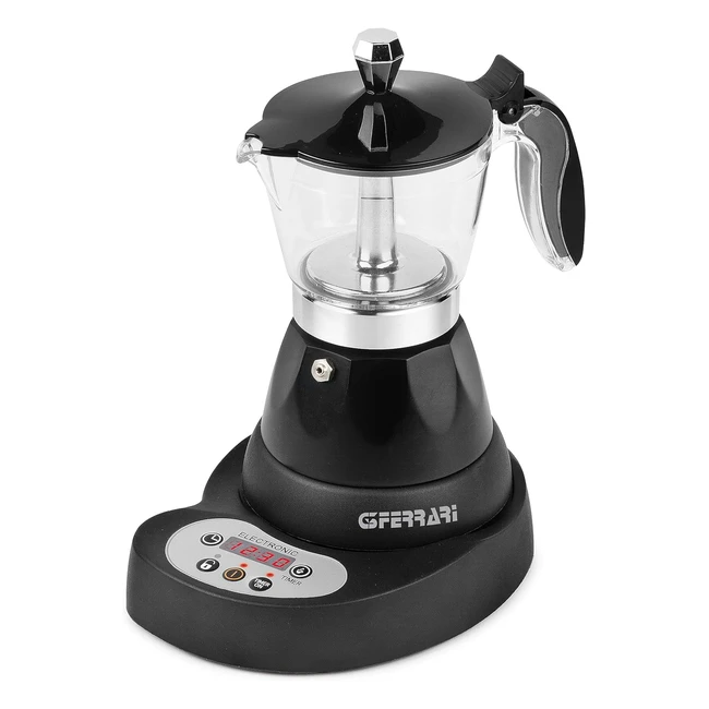 Cafetera Moka Eléctrica G3 Ferrari G10045 - Programable 400W - 3 Tazas - Negro