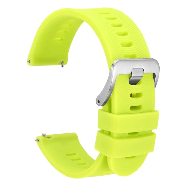 Cinturino Silicone Wocci Arcuate 18mm 20mm 22mm - Sgancio Rapido