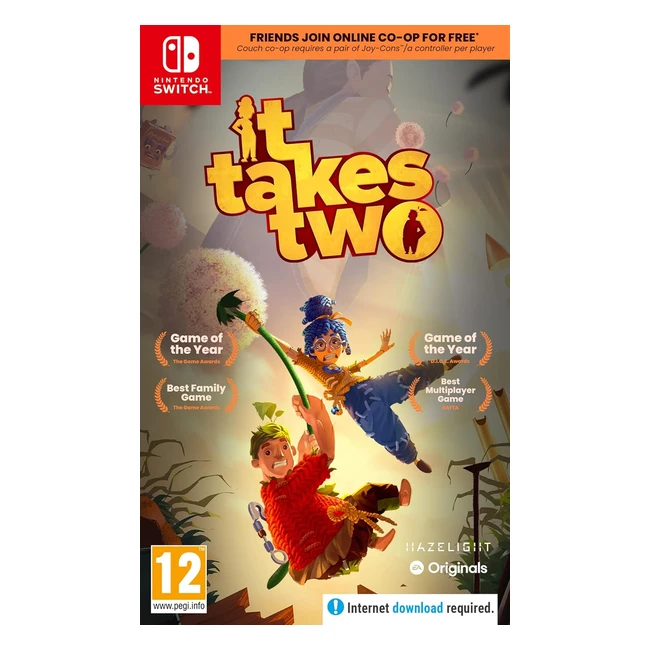 It Takes Two Nintendo Switch Coop Adventure Game - EA 2021