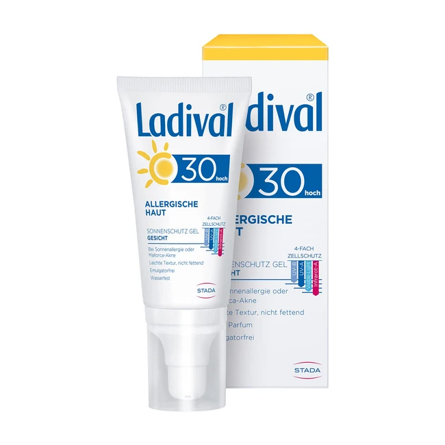 Ladival Allergic Skin Sun Protection Gel SPF 30 - Für Allergiker - Wasserfest - 50ml