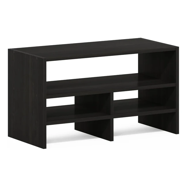 Furinno Desk Top Organizing Shelf Bookcase Wood Espresso 198 D x 417 W x 236 H cm - Stylish Design, Durable, Easy Assembly