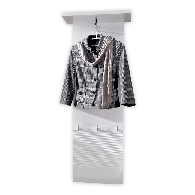 Stella Trading Life Wandregal mit Schiene und Haken - Modernes Design, Platzwunder, einfache Montage