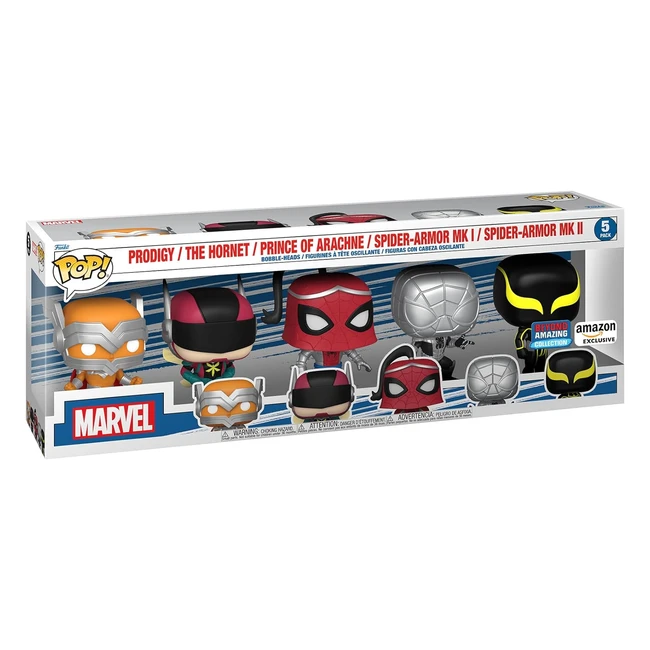 Funko Pop Marvel Year of the Spider Prodigy 5 Pack Spiderman 12345 - Exclusivit