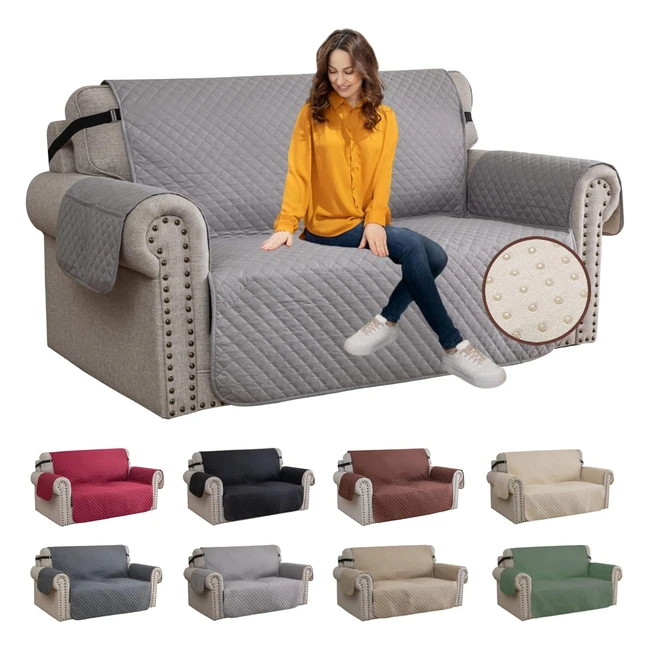 Copridivano Xineage 2 Posti Reversibile Impermeabile Grigio Chiaro