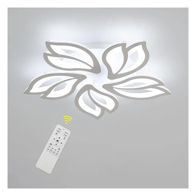 Plafoniera LED Dimmerabile 45W - Lampada Moderna 5 Teste Petalo - Comely