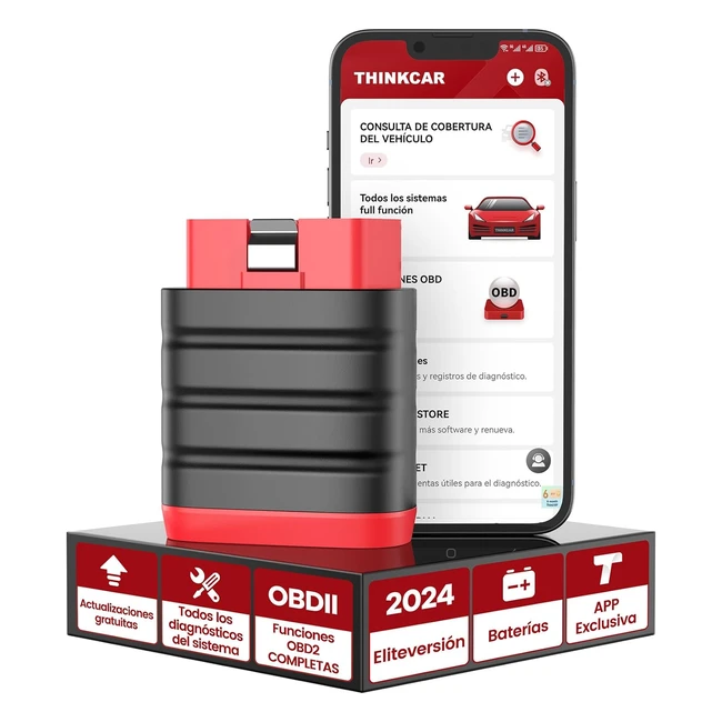 Thinkcar ThinkDiag Mini OBD2 Bluetooth para iOS y Android - Nueva Máquina de Diagnóstico Coche Multimarca - Actualización Gratuita