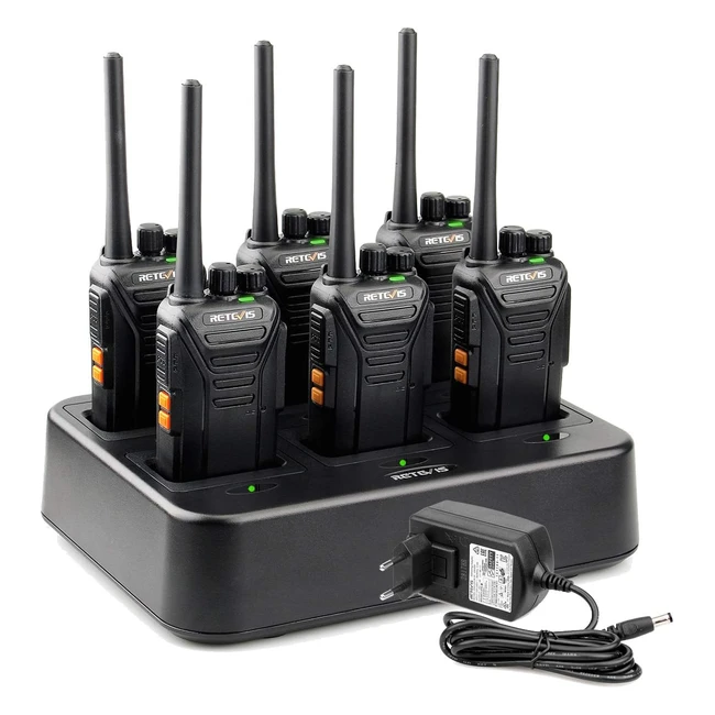 Talkie Walkie Professionnel Retevis RT27 Longue Porte 6 Emplacements Chargeur 
