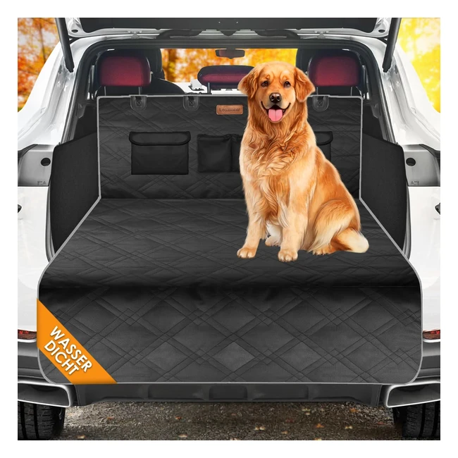 Coprisedile Auto per Cani Looxmeer 185x103cm Nero/Grigio - Protezione Laterale Antiscivolo