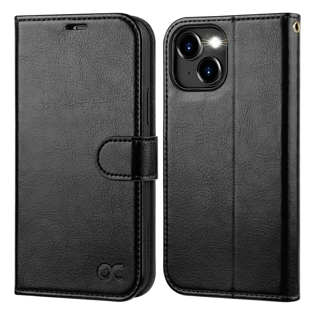 OCASE iPhone 15 Plus Wallet Case RFID PU Leather Shockproof Stand Function 2023 