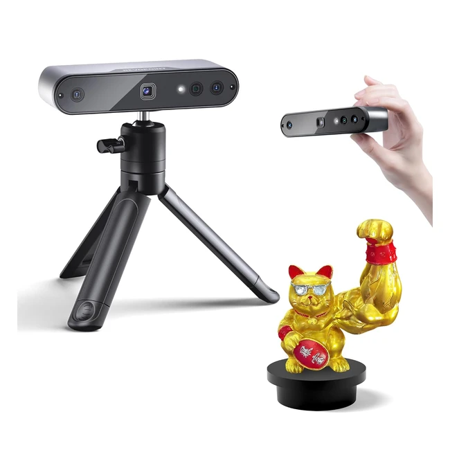Revopoint Inspire 3D Scanner - Handheld Portable Scanner - 18fps Scan Speed - 0.2mm Accuracy - Full Colour 3D Scanning