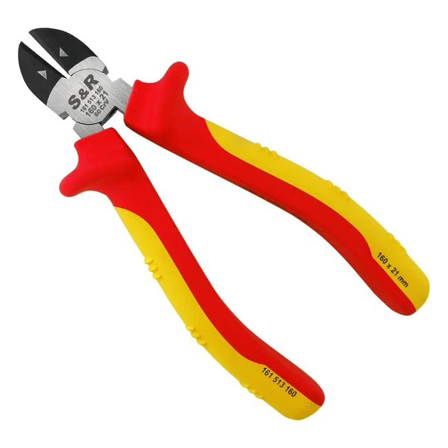 Alicate Cortador Electricista 160mm VDE 1000V - SR - Acero CromoVanadio