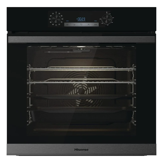 Hisense BSA63222ABUK 77L Built-In Electric Single Oven - Jet Black - A Rated - Even Bake - Fast Preheat