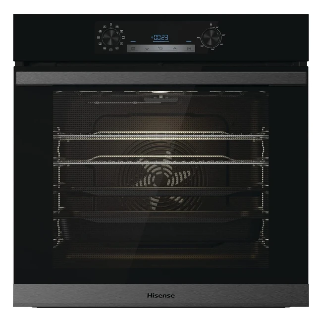 Hisense BSA63222ABUK 77L Built-In Electric Single Oven - Jet Black - A Rated - E