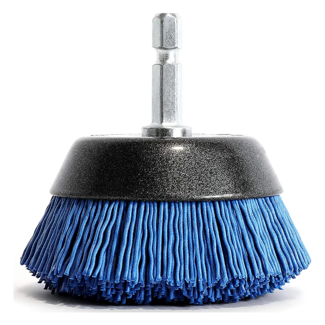 Brosse Ponçage Nettoyage Soucoupe Visseuse Perceuse 65mm Nylon Fin Bois Métal