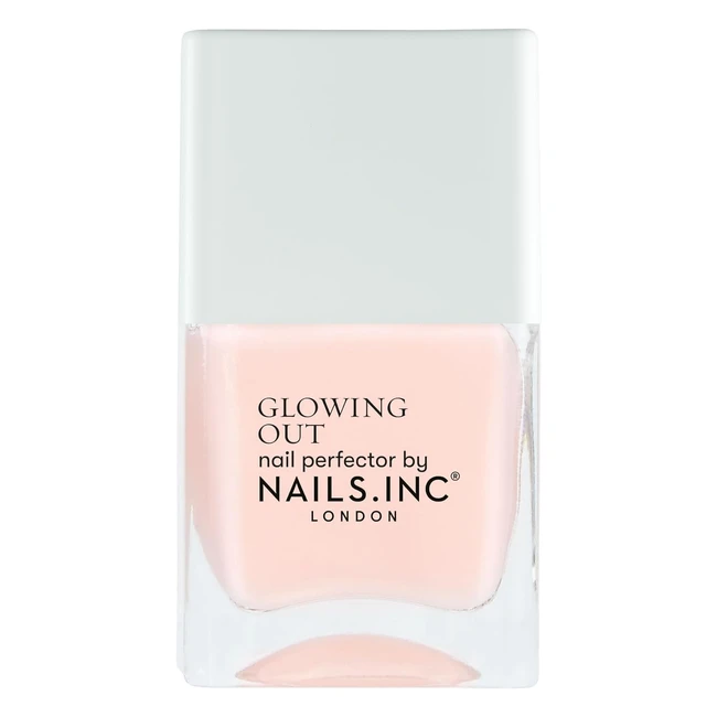 NailsInc Glowing Nail Perfector Polish - Get Glossy Glow with Baby Pink Shade #GlowingNails