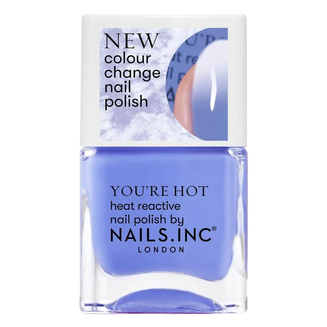 Nails Inc Degree in Hot Thermochromic Polish Blue 14ml - Vegan  Cruelty-Free
