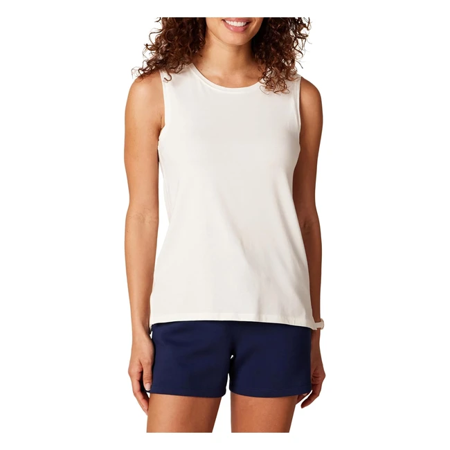 Amazon Essentials Womens Soft Cotton Yoga Tank XL White Plus Size Core 10