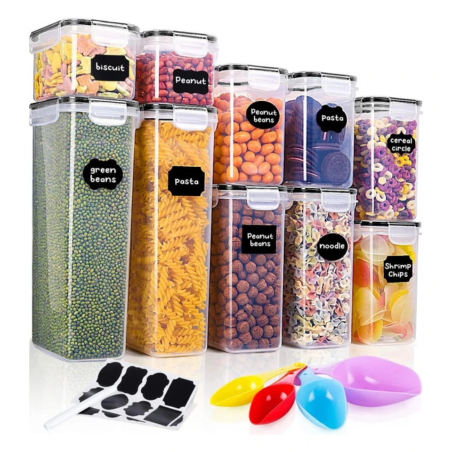 Recipientes de Plstico Hermticos para Alimentos 10 Piezas - Neflsi - Referen