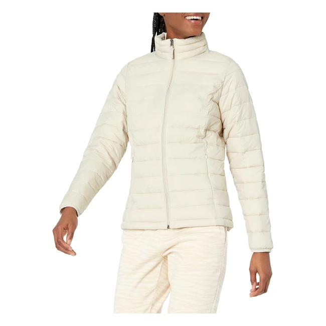 Amazon Essentials Damen Leichte Langrmelige Packbare Pufferjacke Stone XL