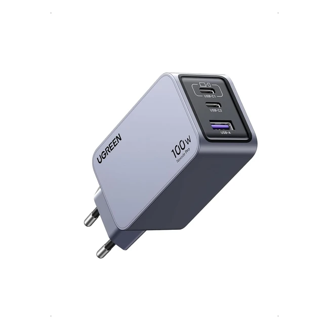 UGREEN USB C Charger Nexode Pro 100W GAN Charger Mini USB C Power Supply 3Port F