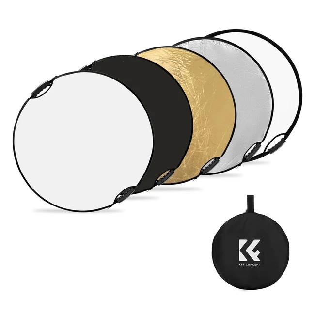 KF Concept 3280CM 5in1 Light Reflector with Grips - Portable Studio & Outdoor Lighting