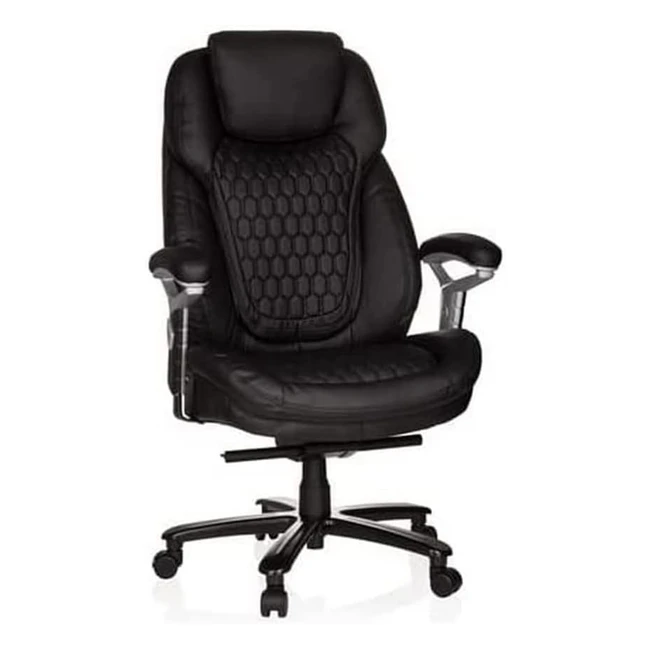 XXL Chefsessel Pullmann Kunstleder Schwarz 180 kg Belastbar Hhenverstellbar 7380