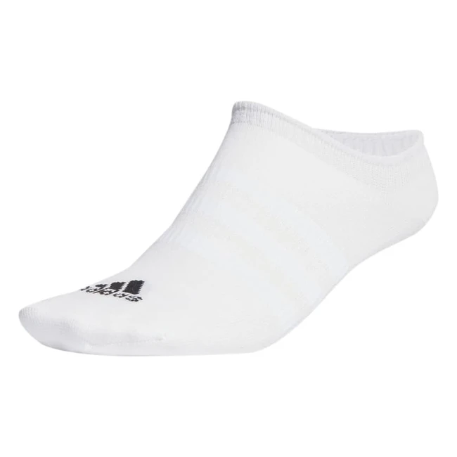 Adidas Unisex Thin & Light No Show Socks - 3 Pairs XL