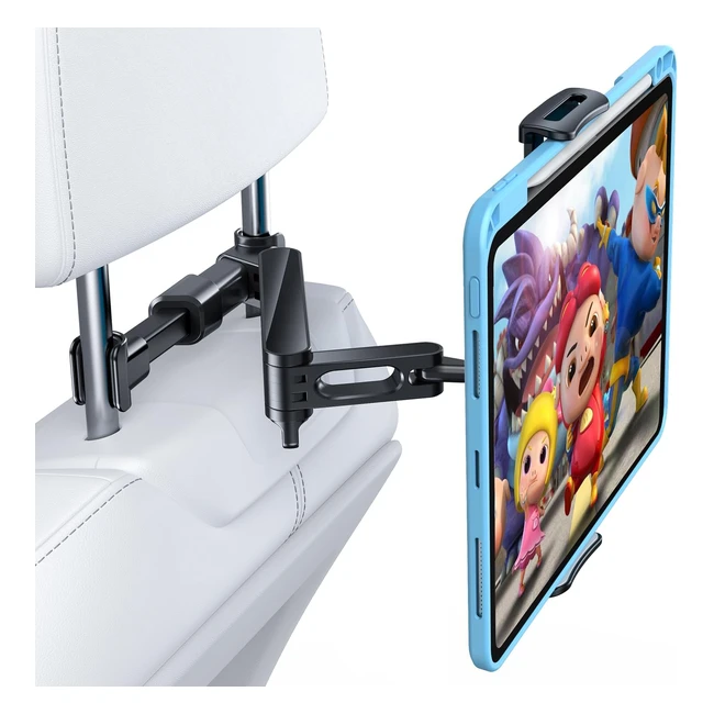 Soporte Tablet Coche 360 Rotacin 4411 Pulgadas iPad iPhone Galaxy Tab Huawei M