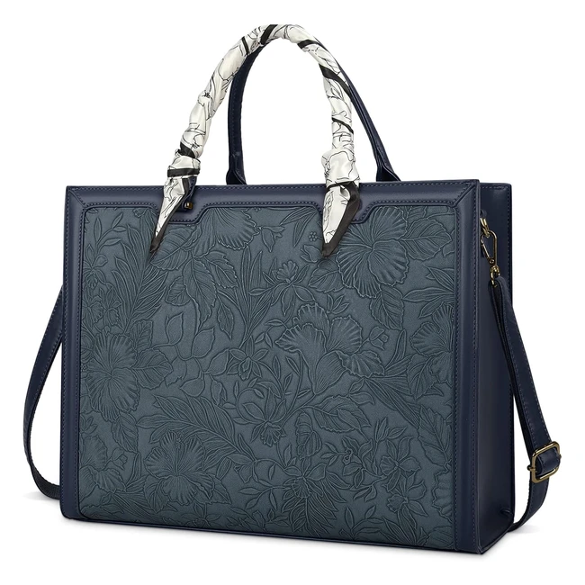 Bolso Mujer Grande Nubily Universidad Impermeable Cuero ToteAzul