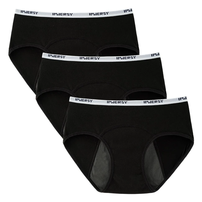 Bragas Menstruales Innersy Niña 1012 Años Pack de 3 - Protección Algodón