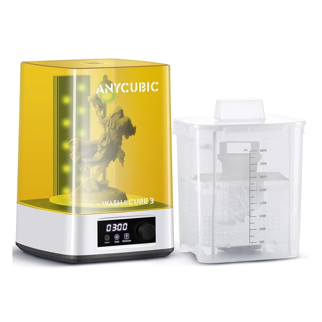 Anycubic Wash Cure 3 - Impresora 3D - LCDDLP - Luces Cuello Cisne - Ahorro IPA -