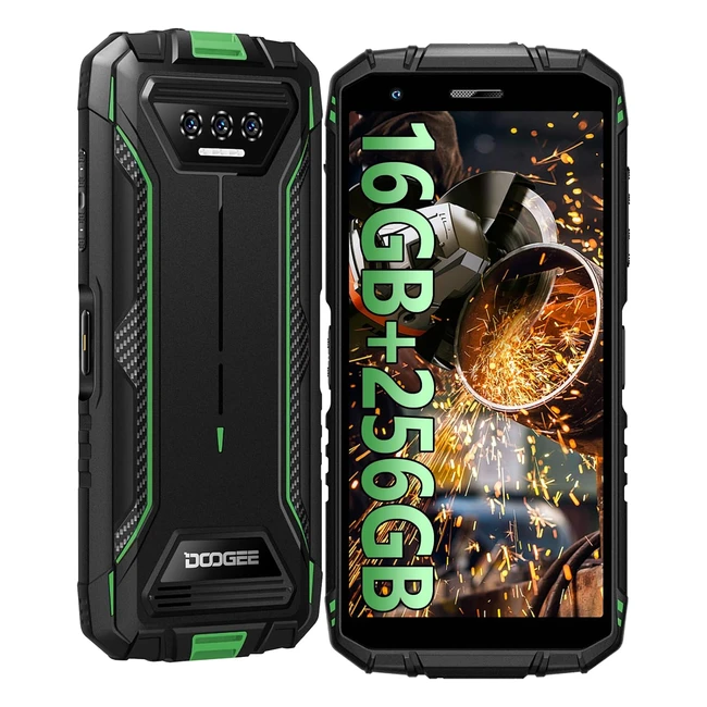Smartphone Doogee S41 Max 2024 - Incassable - 256Go ROM - 1To - 6300mAh - 55 HD 