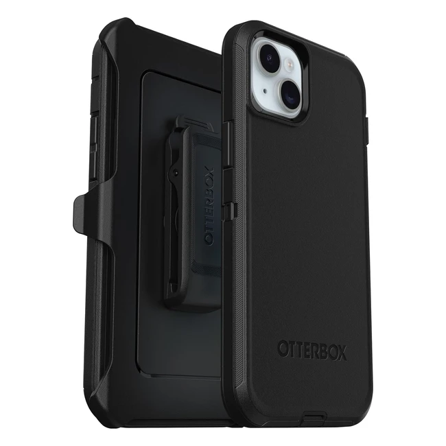 Otterbox Defender Case for iPhone 15 Plus & iPhone 14 Plus - Shockproof & Drop Proof - Ultra Rugged - Military Standard - Black