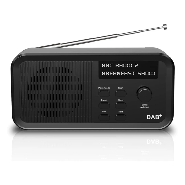 Pinci Dabdab Digital Radio - Portable FM Radio USB Rechargeable - 20 Hours Playback - 10 Preset Stations