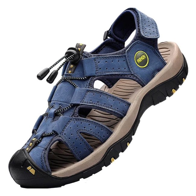 Sandali Sportivi Uomo LVPTSH Cuoio Trekking Estivi Chiusi - Ref.12345