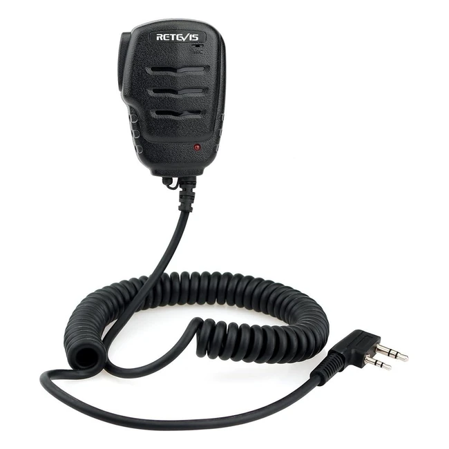 Microphone Hautparleur Retevis RS111 2 Broches - Talkie Walkie RT24 RT27 RT22 RT