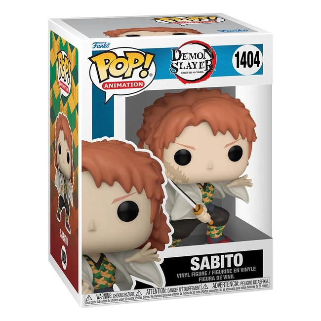 Funko Pop Animation Demon Slayer Sabito No Mask Vinyl Figure - Ideal Collectible Gift for Anime Fans