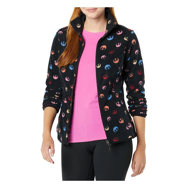 Disney Marvel Star Wars Princess Damen Polar Fleece Jacke mit durchgehendem Rei